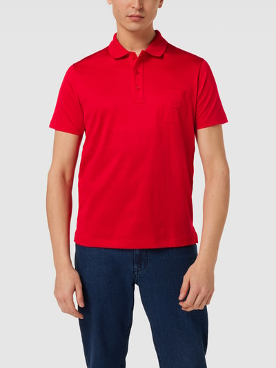 Paul & Shark Koszulka polo z kieszenią na piersi model ‘PKT JERSEY’ Czerwony 4