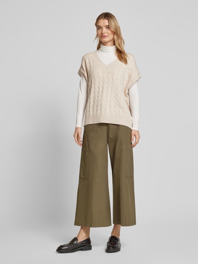 Weekend Max Mara Hose mit  Cargotaschen Modell 'QUIZ' Khaki 1