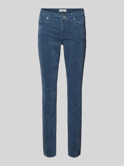 Marc O'Polo Slim Fit Samthose aus Baumwoll-Viskose-Stretch Model 'LULEA' Rauchblau 2