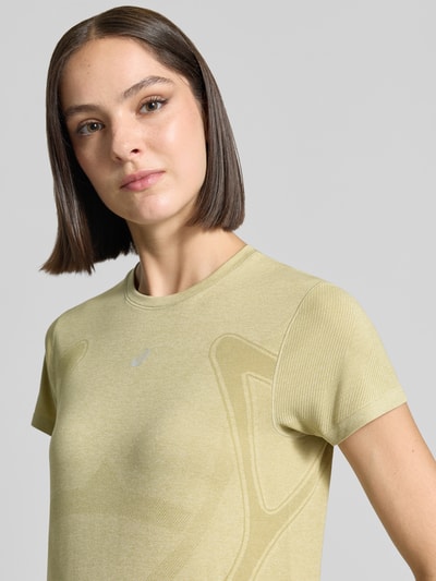 ASICS Regular Fit t-shirt met logoprint Olijfgroen - 3