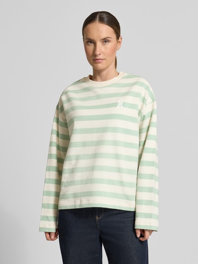 ARMEDANGELS Bluza dresowa z czystej bawełny organicznej o kroju oversize model 'ICONIC A FRANKAA' Miętowy 4