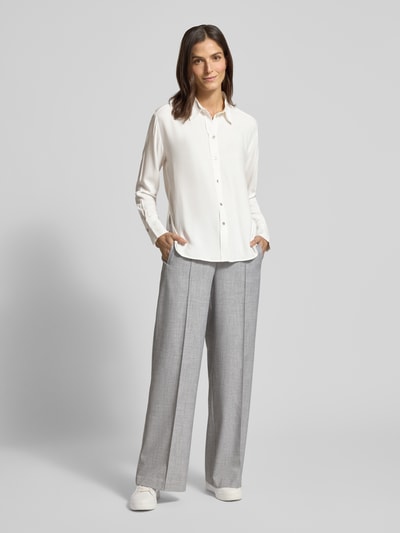 OPUS Hemdbluse mit Knopfleiste Modell 'Fahla' Ecru 1