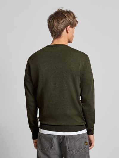 Blend Gebreide pullover met ronde hals, model 'Bruton' Olijfgroen - 5