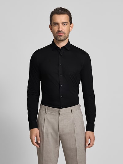 OLYMP No. Six Super Slim Business-Hemd mit Kentkragen Black 4