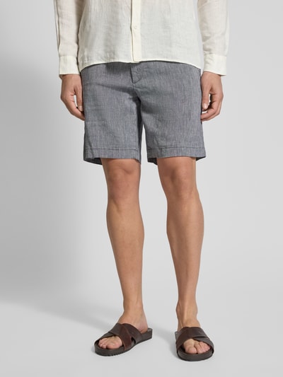 BOSS Regular Tapered Fit Shorts mit Tunnelzug Modell 'Kane' Marine 4