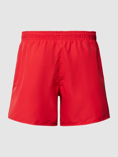 Lacoste Zwembroek met logopatch, model 'Basic' Rood - 3