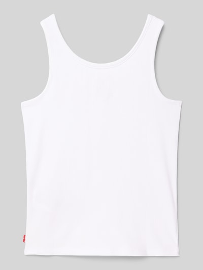 Levi’s® Kids Trägertop in Ripp-Optik mit Label-Stitching Weiss 3