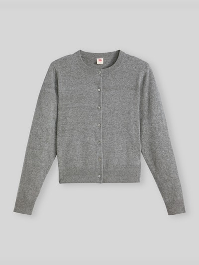 Levi's® Regular Fit Strickjacke aus Baumwoll-Mix Mittelgrau 2
