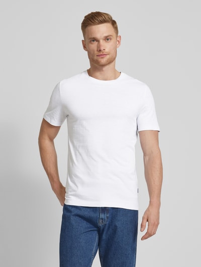 s.Oliver RED LABEL T-Shirt in Melange-Optik Weiss 4