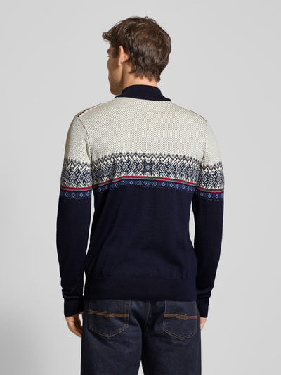 Dale of Norway Wollen pullover met schipperskraag Marineblauw - 5