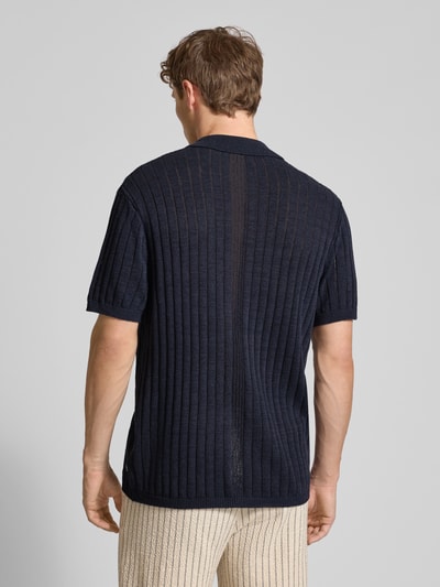 Les Deux Regular Fit Freizeithemd aus Baumwoll-Leinen-Mix Modell 'Floyd' Marine 5