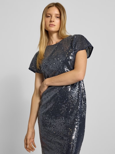 Christian Berg Cocktail Regular Fit Abendkleid mit Allover-Pailettenbesatz Marine Melange 3