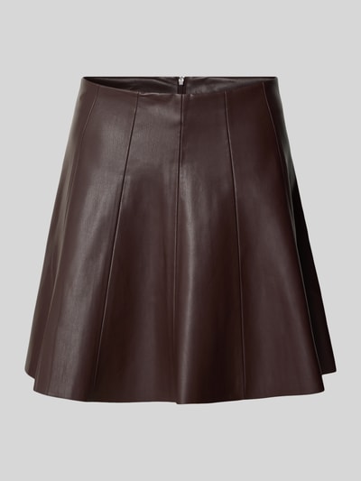 Rich & Royal Minirock in Leder-Optik Dunkelbraun 2