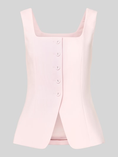 Produktfoto, blouse met viscose, elastische materiaalmix, getailleerd, Model 'Haisley', mouwloos design, knoopsluiting, Forever New