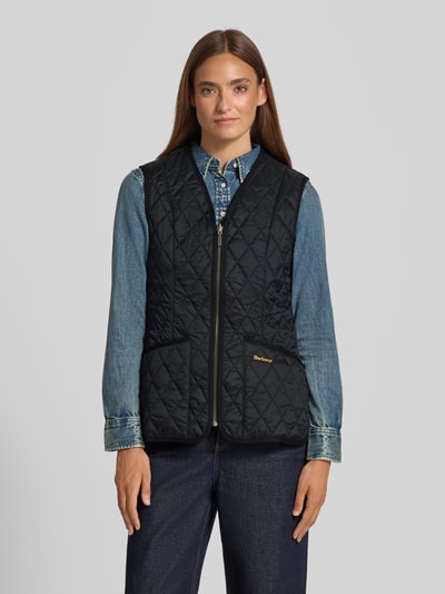 Barbour Shaped Fit Steppweste mit Label Stitching Modell 'BETTY' Black 4