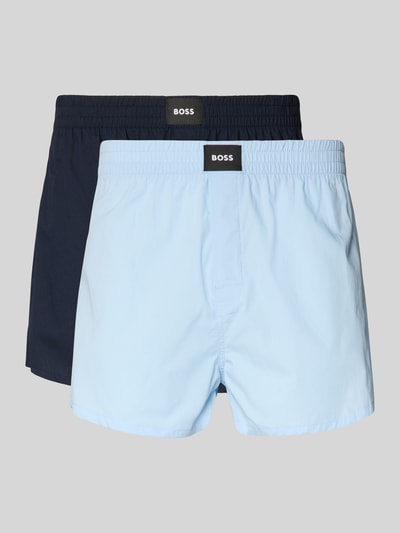 Produktfoto, Regular Fit Boxershorts aus reiner Baumwolle im 2er-Pack Modell 'CW Peach' von BOSS, Optik: Mehrfarbig, Gitterkaro, elastischer Bundabschluss, Materialverarbeitung: Popeline