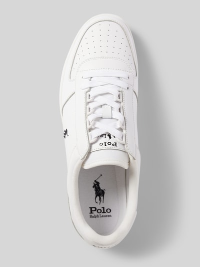 Polo Ralph Lauren Leren sneakers met labelstitching Wit - 4