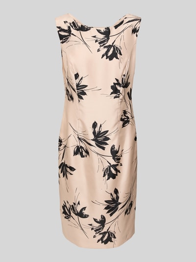 Christian Berg Cocktail Knielanges Cocktailkleid mit Rundhalsausschnitt Hellrosa Melange 2