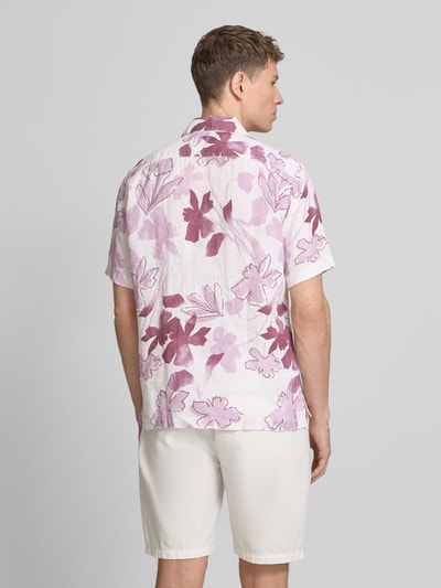 Marc O'Polo Relaxed Fit Freizeithemd aus reinem Leinen Hellrot 5