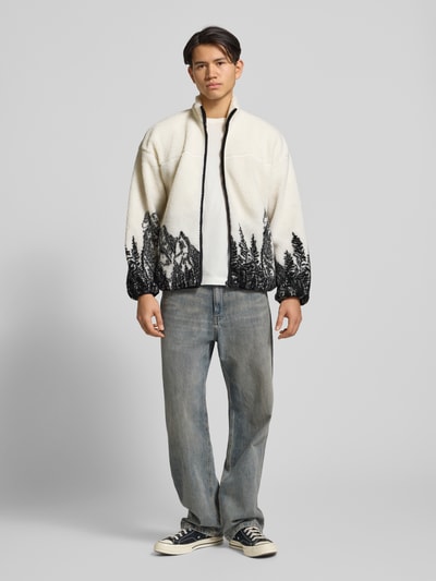 Only & Sons Regular fit jack van teddybont met opstaande kraag, model 'JAMES' Offwhite - 1