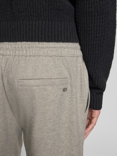 REVIEW Straight Leg Sweatpants mit Tunnelzug Ecru Melange 3
