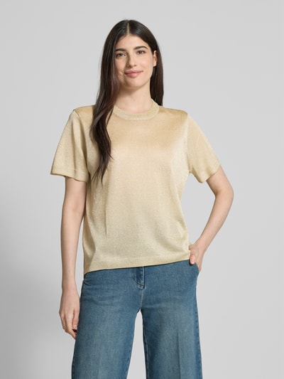 Jake*s Collection Sweter z dzianiny z rękawem o dł. 1/2 Gliniany 4