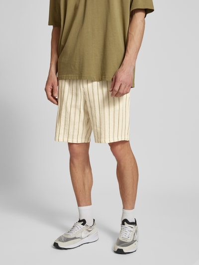 Jack & Jones Regular Fit Shorts mit Strukturmuster Modell 'JAIDEN COBA' Khaki 4