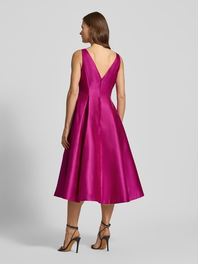 Adrianna Papell Cocktailjurk met boothals Felroze - 5