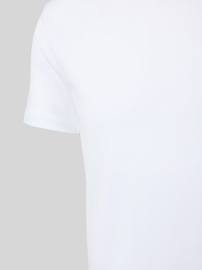 Falke Slim Fit T-Shirt mit Rundhalsausschnitt Modell 'Daily Comfort' Weiss 2