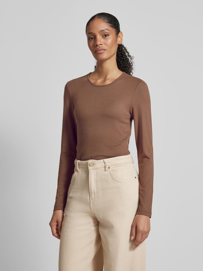 OPUS Longsleeve mit Rundhalsausschnitt Modell 'Sogeti' Beige 4