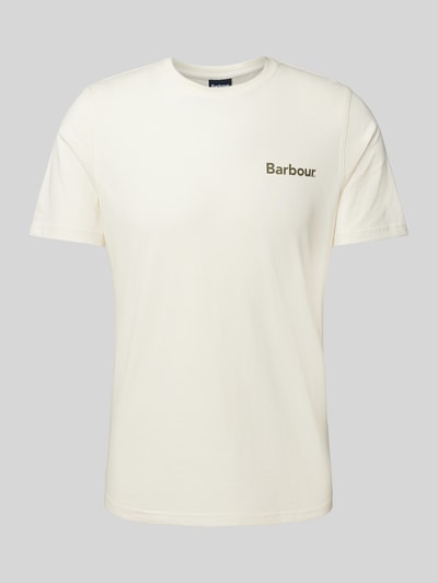 Barbour T-Shirt mit Label-Print Weiss 2