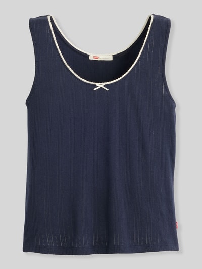 Levi's® Slim Fit Top aus reiner Baumwolle mit Schleifen-Detail Dunkelblau 2