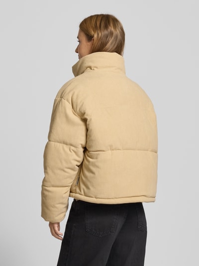 Review Kurtka pikowana o kroju regular fit z imitacji sztruksu Beżowy 5