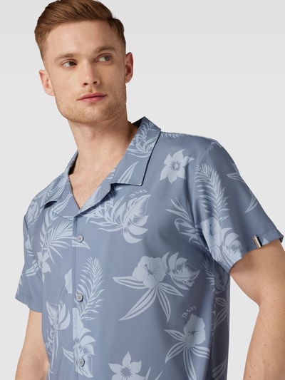 BOSS Regular Fit Freizeithemd mit floralem Print Modell 'Beach' Silber 3