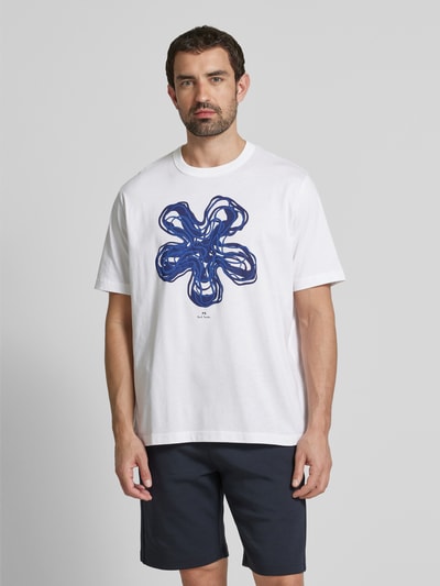 PAUL SMITH T-Shirt mit Motiv-Print Offwhite 4