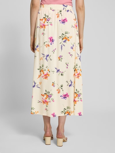 YAS Długa spódnica z elastycznym pasem model ‘ASINA’ Złamany biały 5