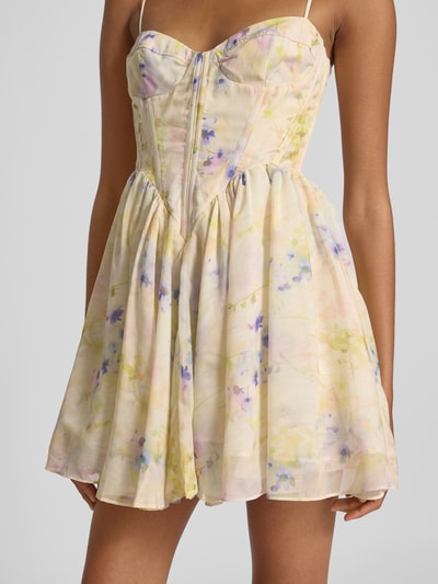 Bardot Sukienka koktajlowa na cienkich ramiączkach model ‘ASHTA’ Jasnożółty 3