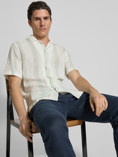 Tom Tailor Denim Relaxed Fit Freizeithemd aus reiner Baumwolle Offwhite 3