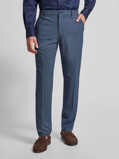 SELECTED HOMME Slim Fit Anzughose mit Allover-Muster Modell 'SLIM-LIAM' Dunkelblau 4