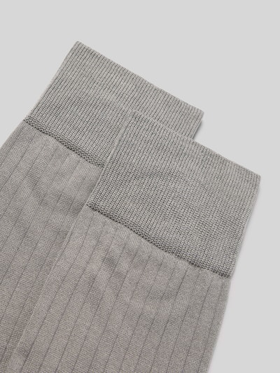 Christian Berg Men Socken mit Label-Print im 2er-Pack Graphit 2