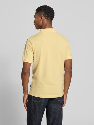 HECHTER PARIS koszulka polo o kroju regular fit z wyhaftowanym logo Jasnożółty 5