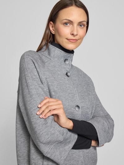 More & More Regular Fit Blazer aus Viskose-Mix mit 3/4-Arm Mittelgrau 3