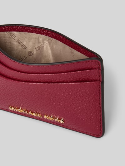 MICHAEL Michael Kors Kartenetui mit Label-Applikation Modell 'JET SET' Bordeaux 3