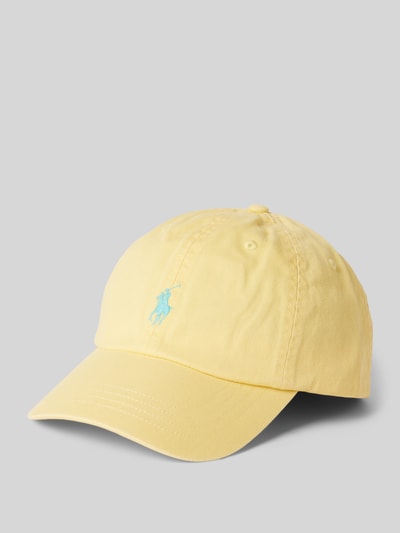 Polo Ralph Lauren Basecap mit Logo-Stitching Hellgelb 1