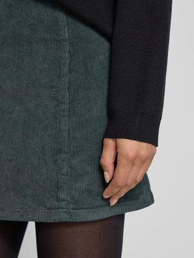 VERO MODA Spódnica mini o rozkloszowanym kroju z mieszanki bawełny model ‘LULA’ Trzcinowy 3