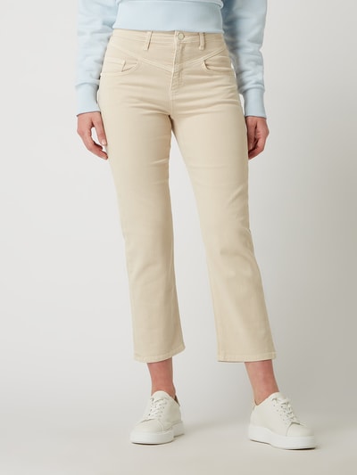 Rich & Royal Cropped Straight Fit Jeans mit Stretch-Anteil  Sand 4