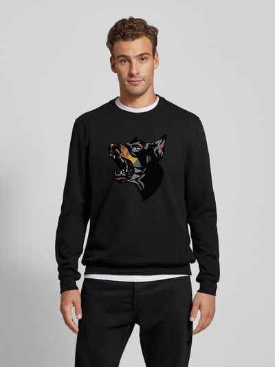 Antony Morato Sweatshirt met motiefprint Zwart - 4