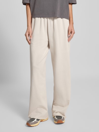 Karo Kauer Joggingbroek met rolzoom en elastische band Lichtgrijs - 4