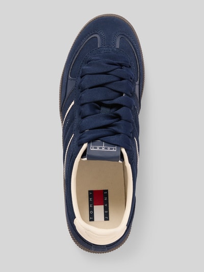 Tommy Jeans Low Top Sneaker aus echtem Rindsvelours Dunkelblau 3