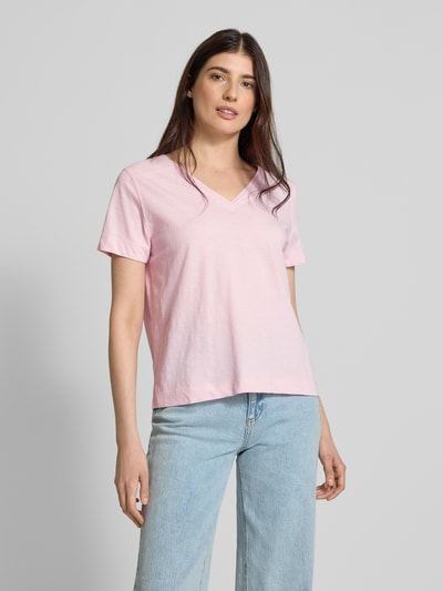 s.Oliver RED LABEL Regular Fit T-Shirt aus reiner Baumwolle Rosa 4